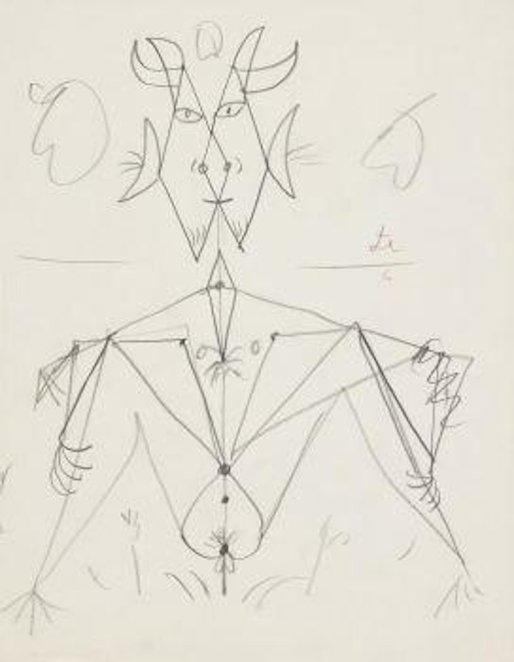 Sitzender Faun (Der Nachmittag des Faun) by Jean Cocteau