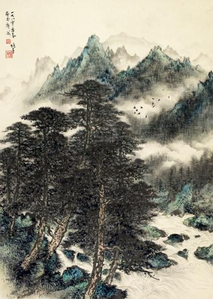 Landscape by Li Xiongcai