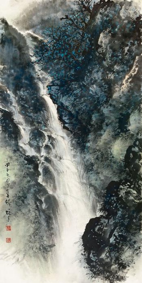 Waterfall by Li Xiongcai