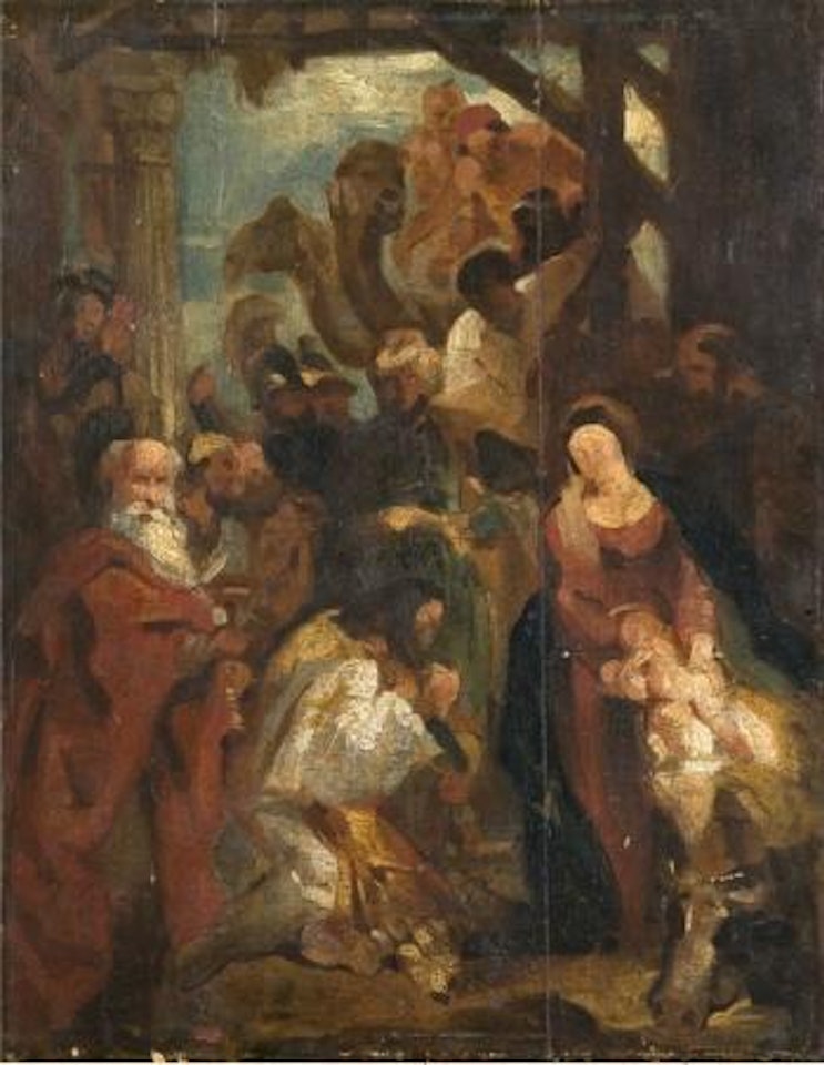 L'Adoration des Mages by Eugene Delacroix by Peter Paul Rubens