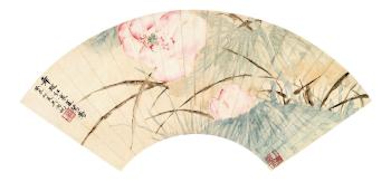 Flowers and parrots by Wu Hufan