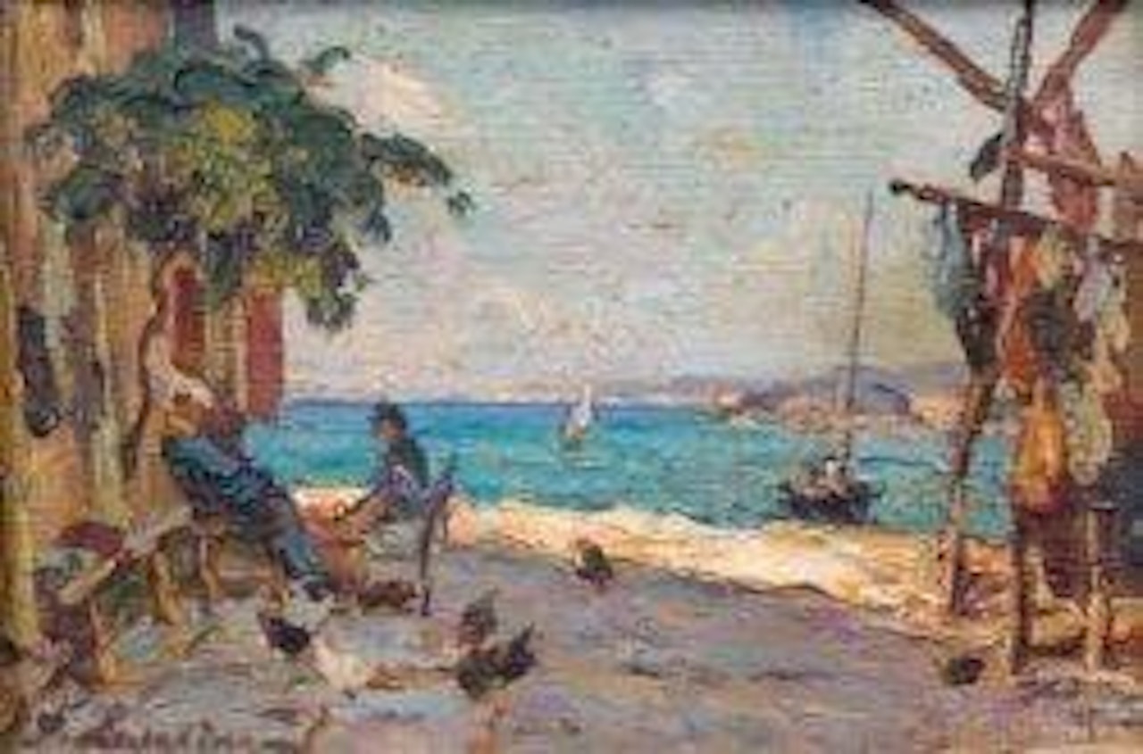 Martigues, le quai Brescon by Georgij Aleksandrovic Lapschin