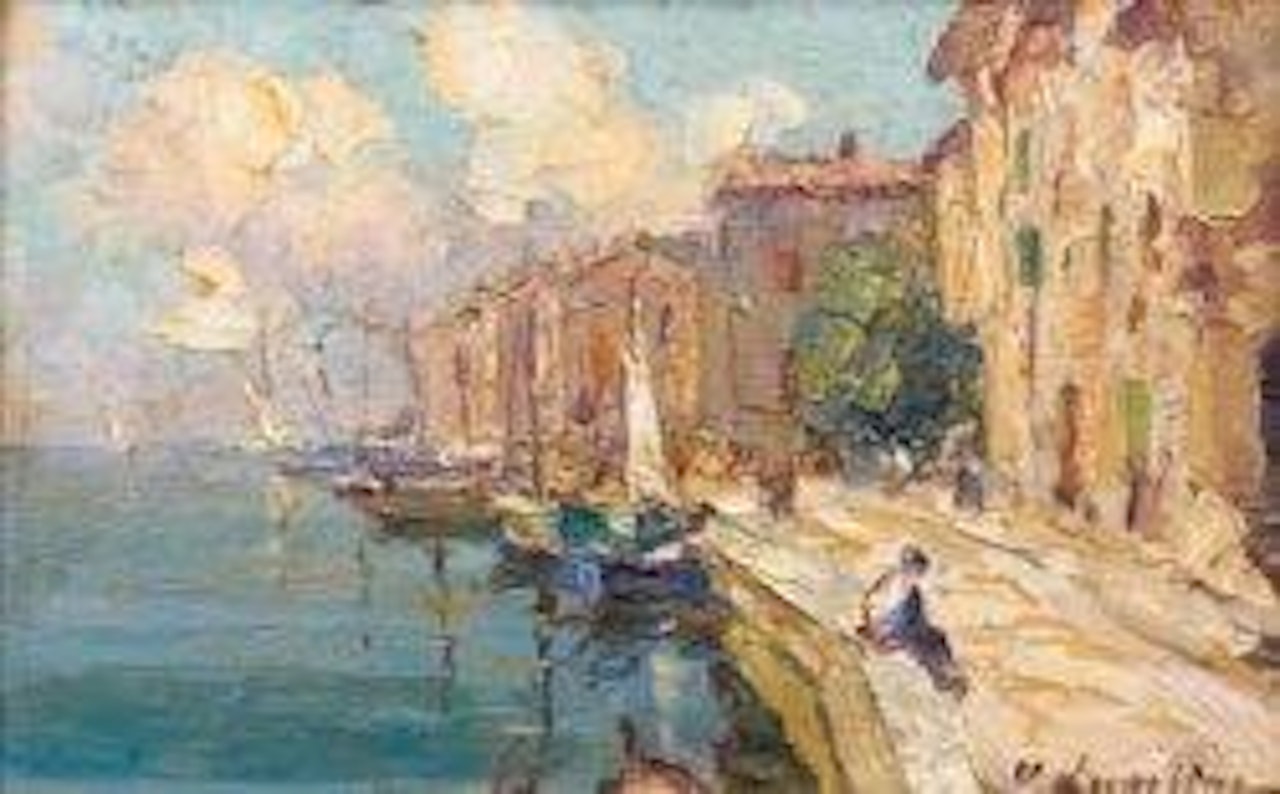 Martigues, les quais by Georgij Aleksandrovic Lapschin