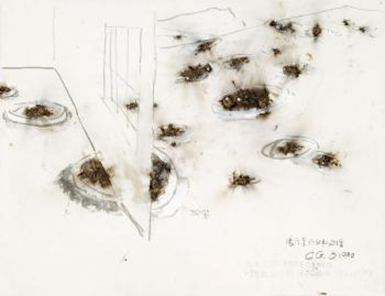 45.5 Meteorite craters made by humans on their 45.5 hundred million year old planet: project for extraterrestrials no. 3 by Cai Guo-Qiang