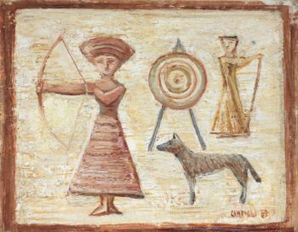 Tiro con l'arco by Massimo Campigli