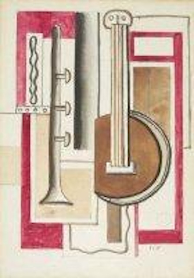 Composition à la mandoline et à la trompette by Fernand Leger
