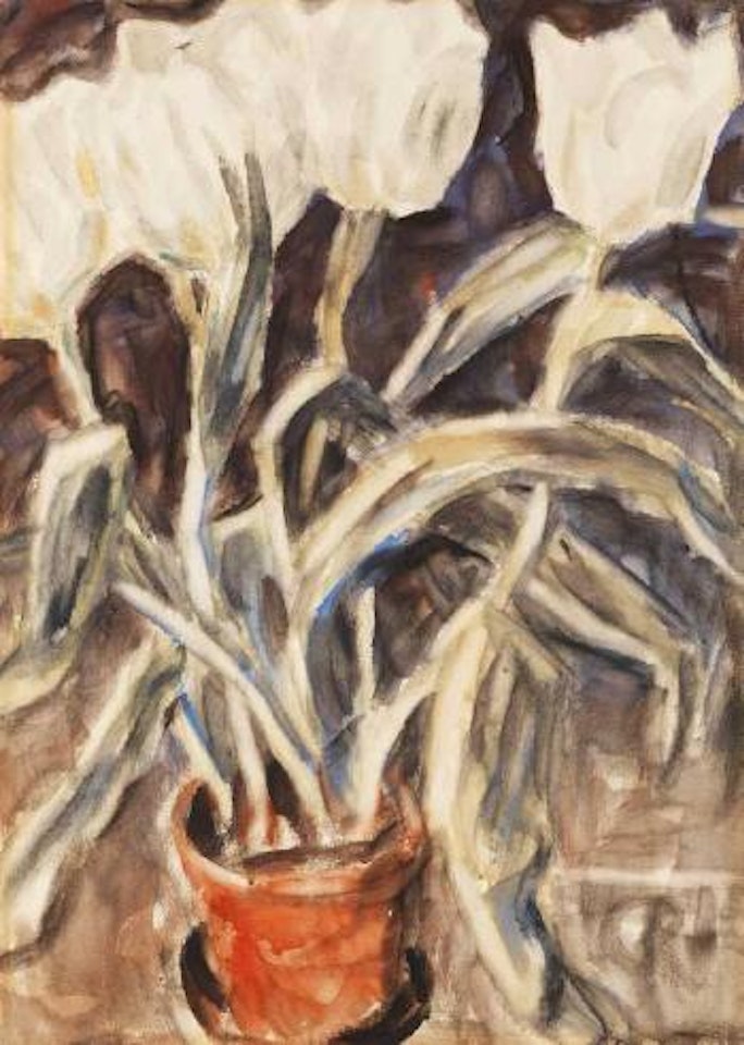 Tulpen im Topf by Christian Rohlfs