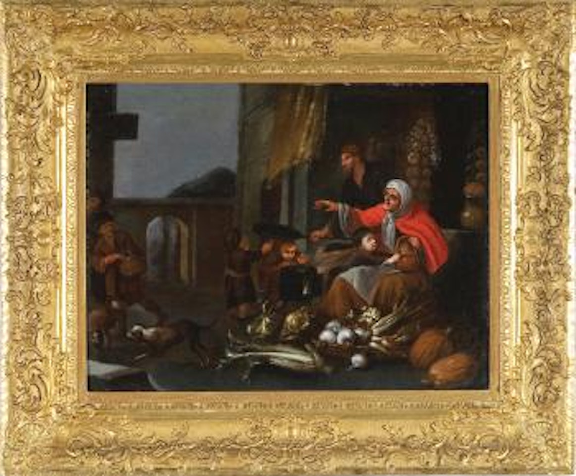 Venditrice di ortaggi (l'inverno) by Pier Francesco Cittadini