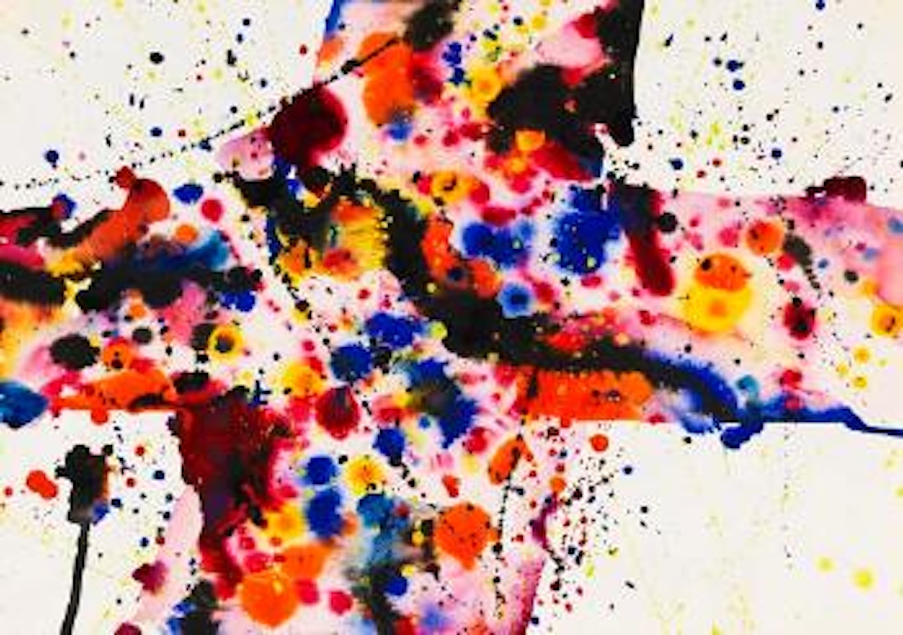 Untitled no. 74 Bern by Sam Francis