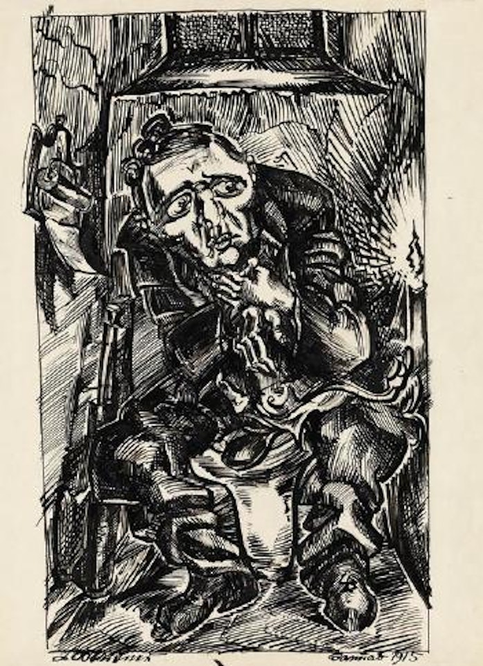 Die Notdurft by Ludwig Meidner