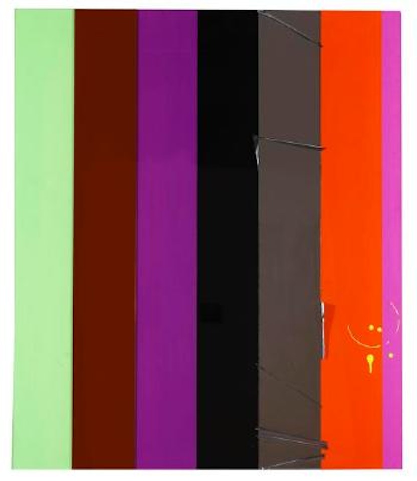 Ohne titel (Streifenbild) by Anselm Reyle