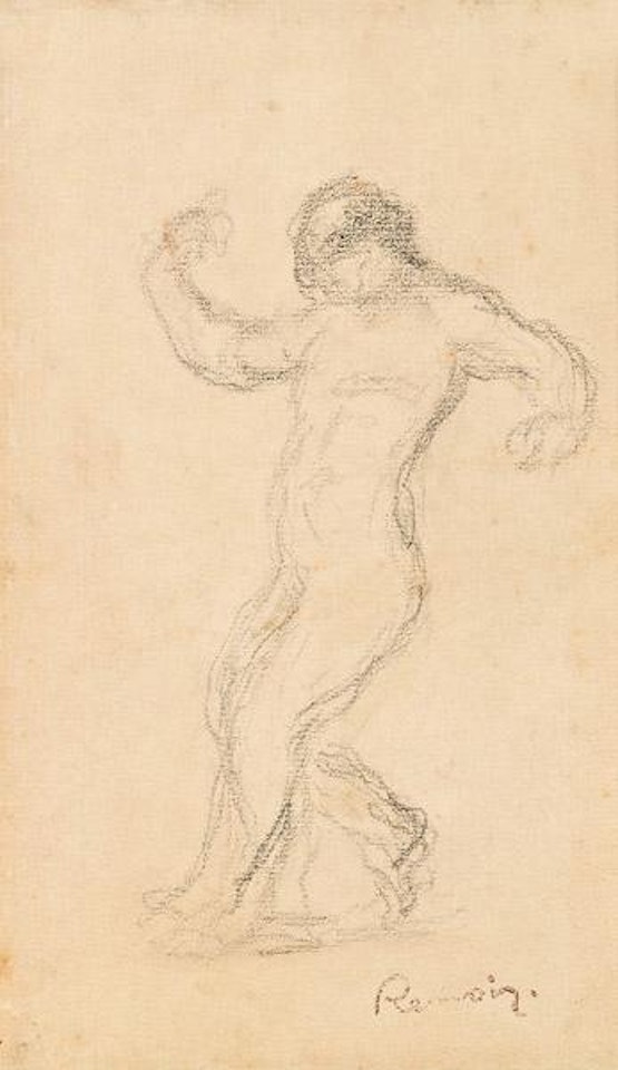 Studie eines Männeraktes by Pierre-Auguste Renoir