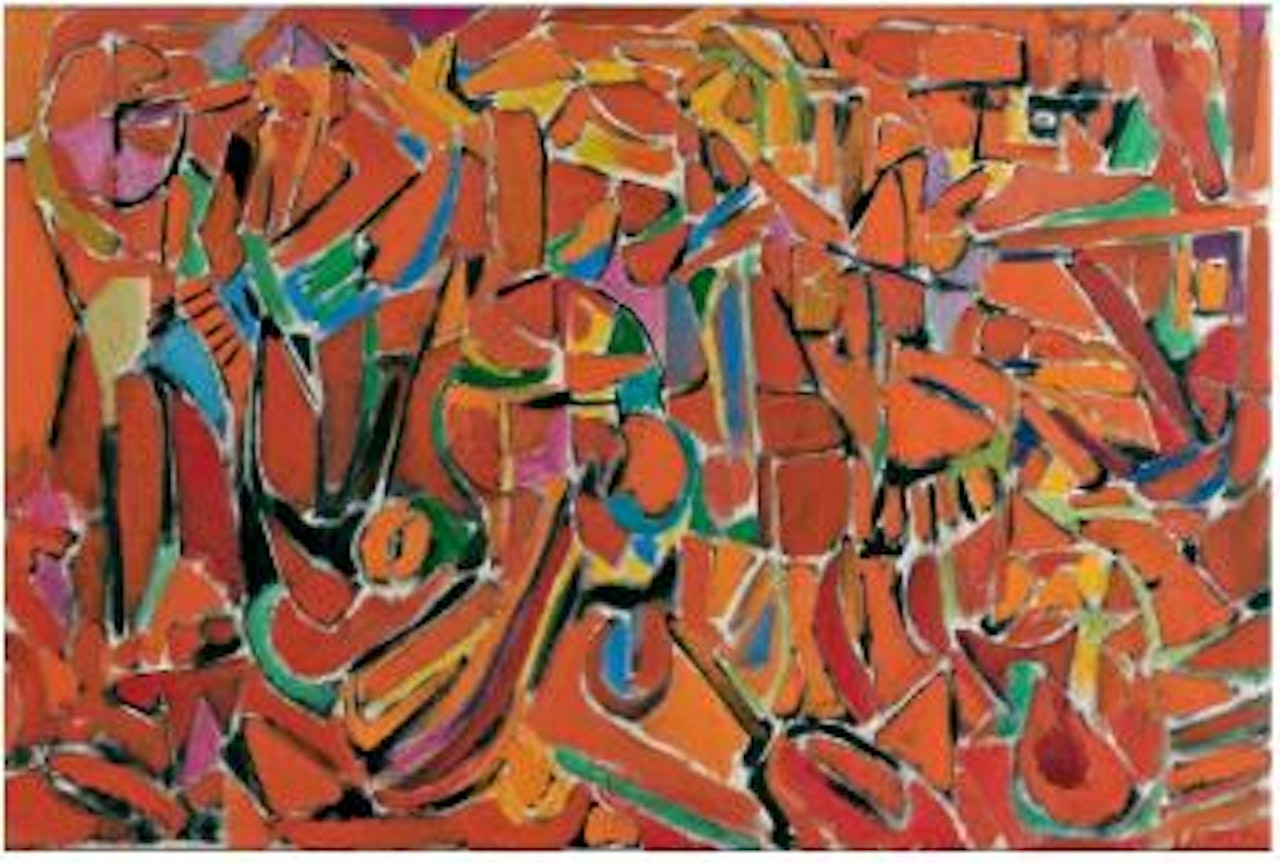 Composition orange by André Lanskoy
