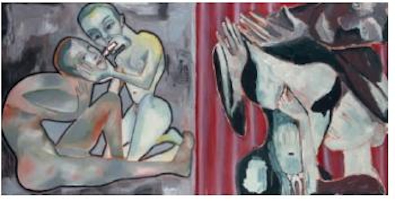 Red (pour desert song) by Francesco Clemente