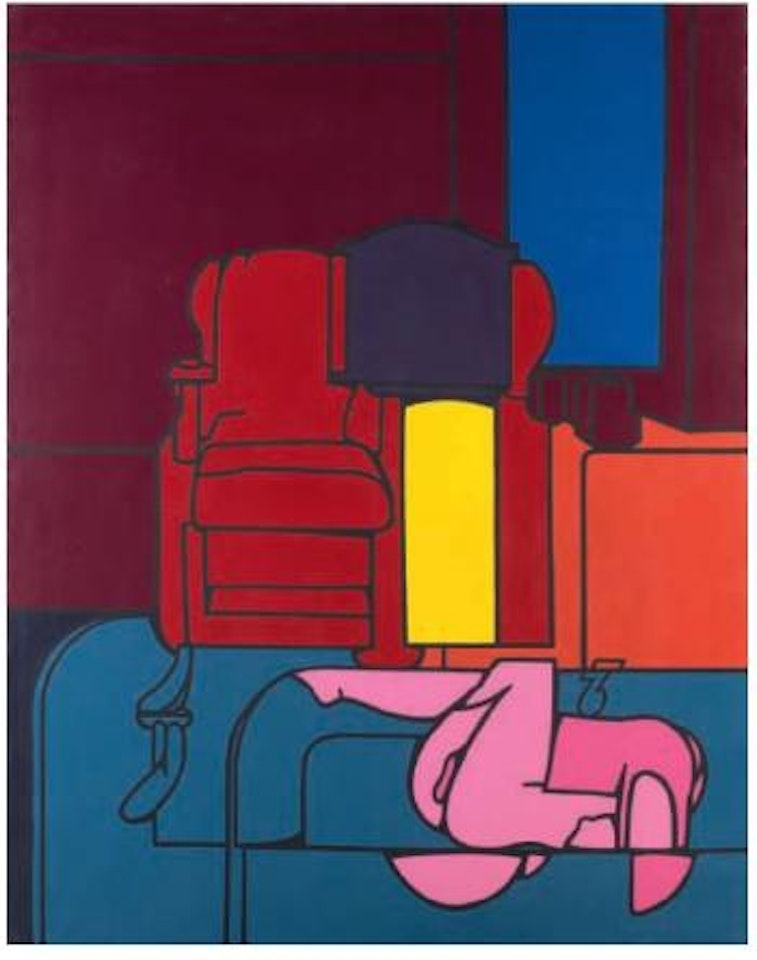 Bed room scene by Valerio Adami