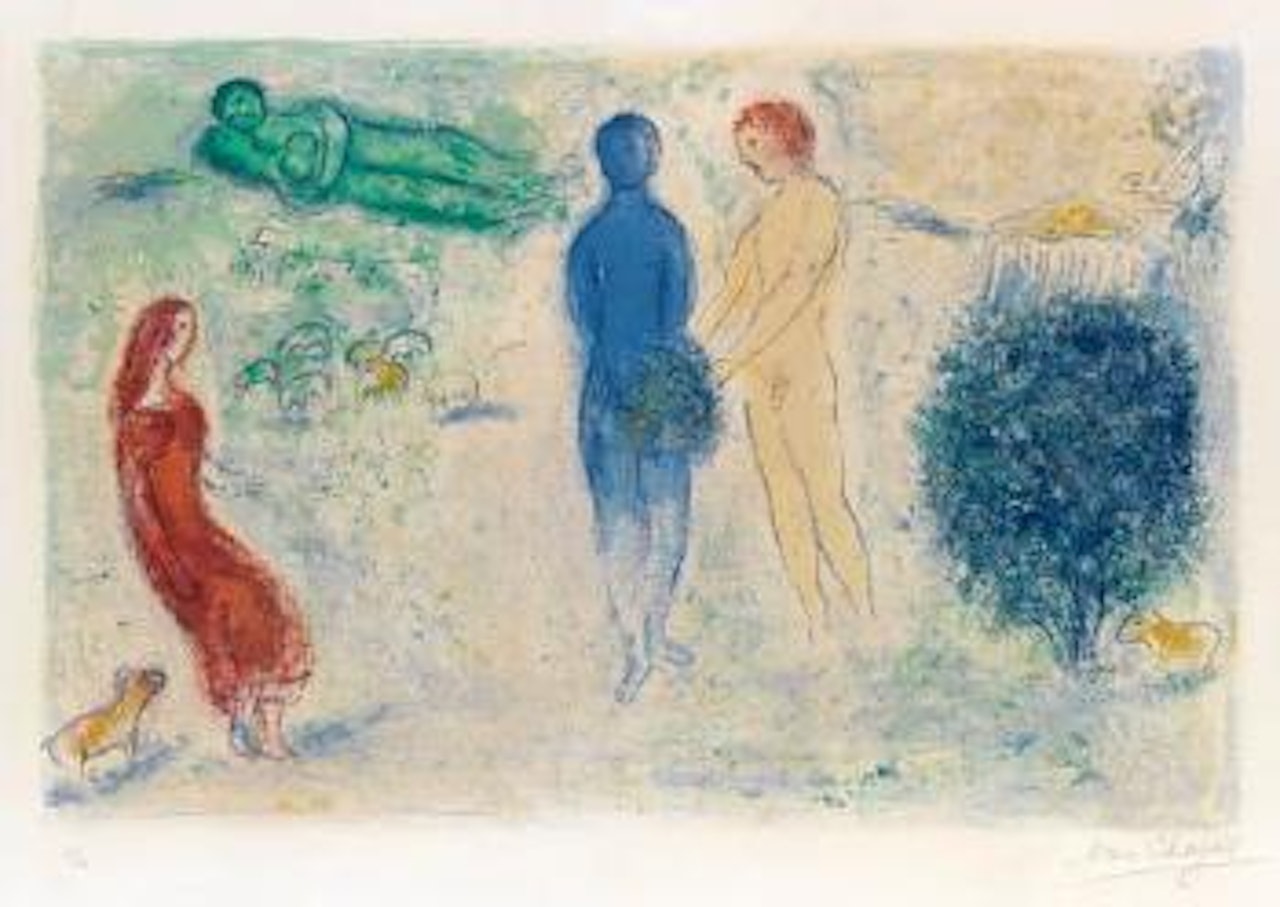 Le jugement de Chloé by Marc Chagall