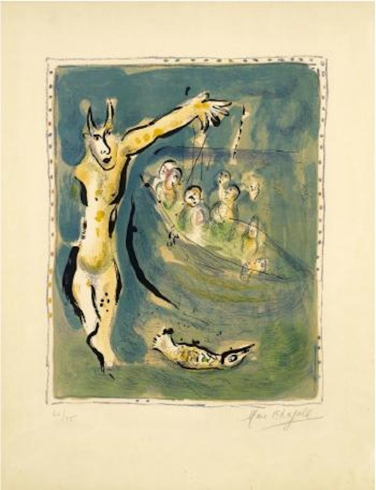 Sur la terre des dieux by Marc Chagall