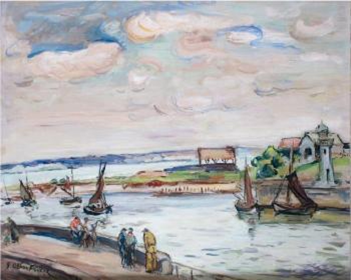 Honfleur: le retour des pêcheurs by Othon Friesz