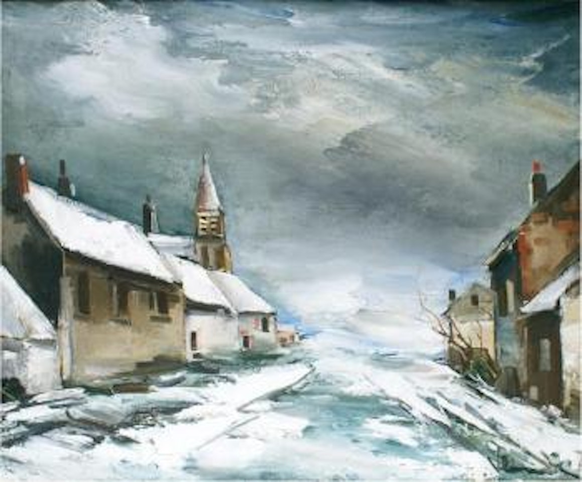 Rue de village sous la neige by Maurice de Vlaminck