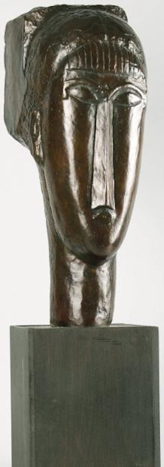Tête de jeune fille à la frange by Amedeo Modigliani