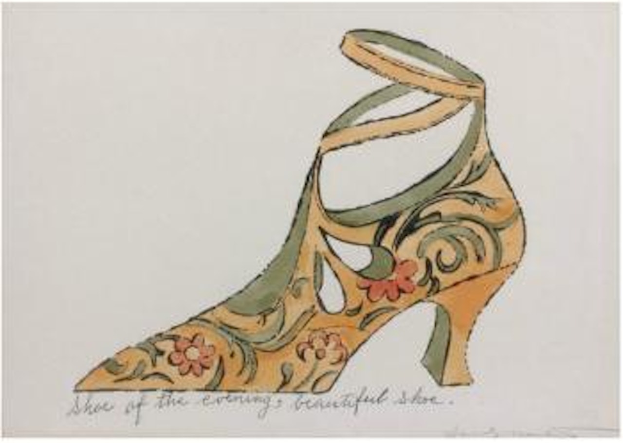 Shoe of the evening, beautiful shoe by Andy Warhol