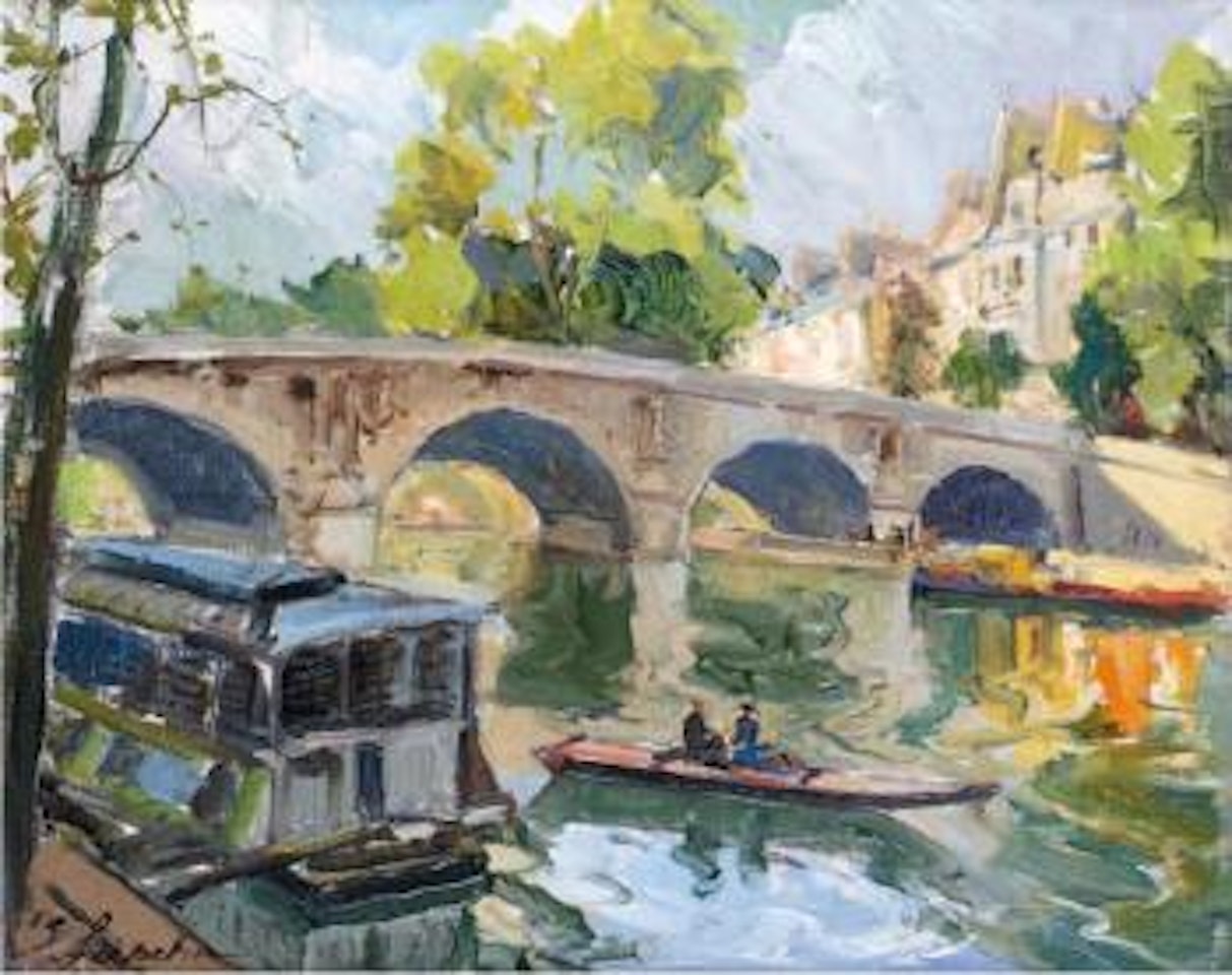 Paris, la Seine et le Pont-Marie by Georgij Aleksandrovic Lapschin