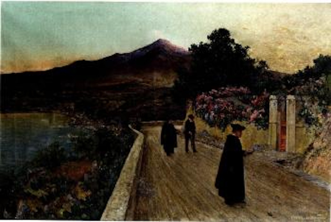 Der Ätna (Sonnenuntergang) by Theodor von Hörmann