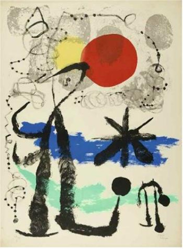 Le voyageur triste by Joan Miró