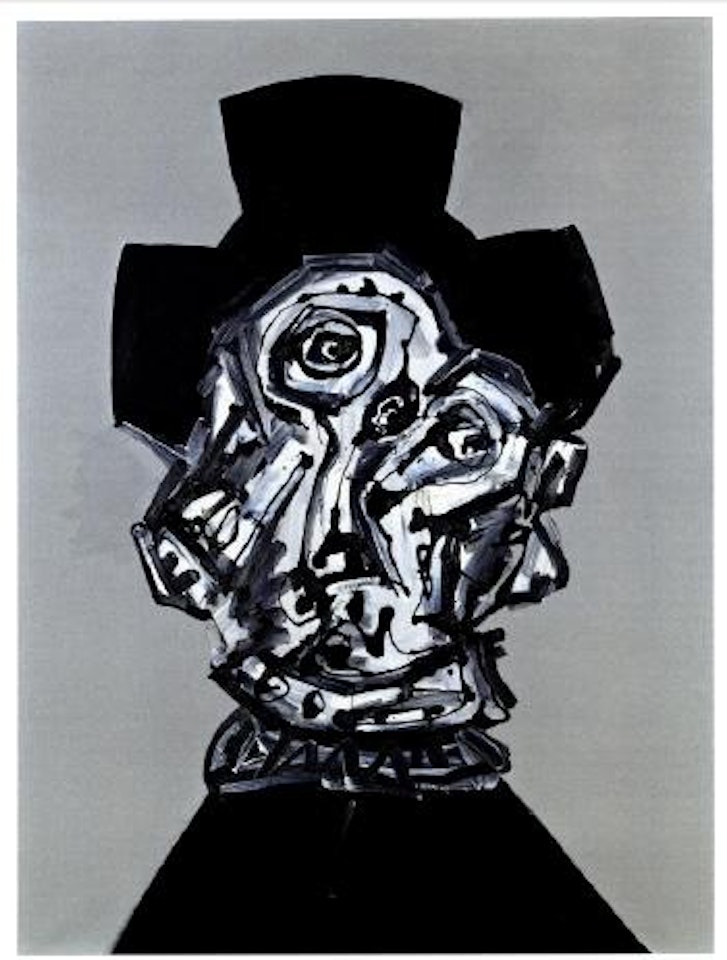 Porträt imaginaire de Philippe II by Antonio Saura