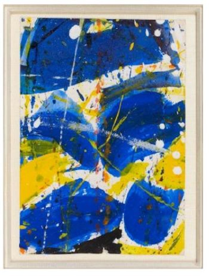Papillons bleus by Sam Francis