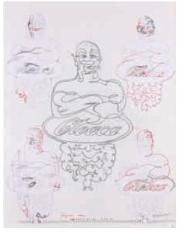 Studies for cloaca shares, convertible bonds & certificates-study # 73 by Wim Delvoye