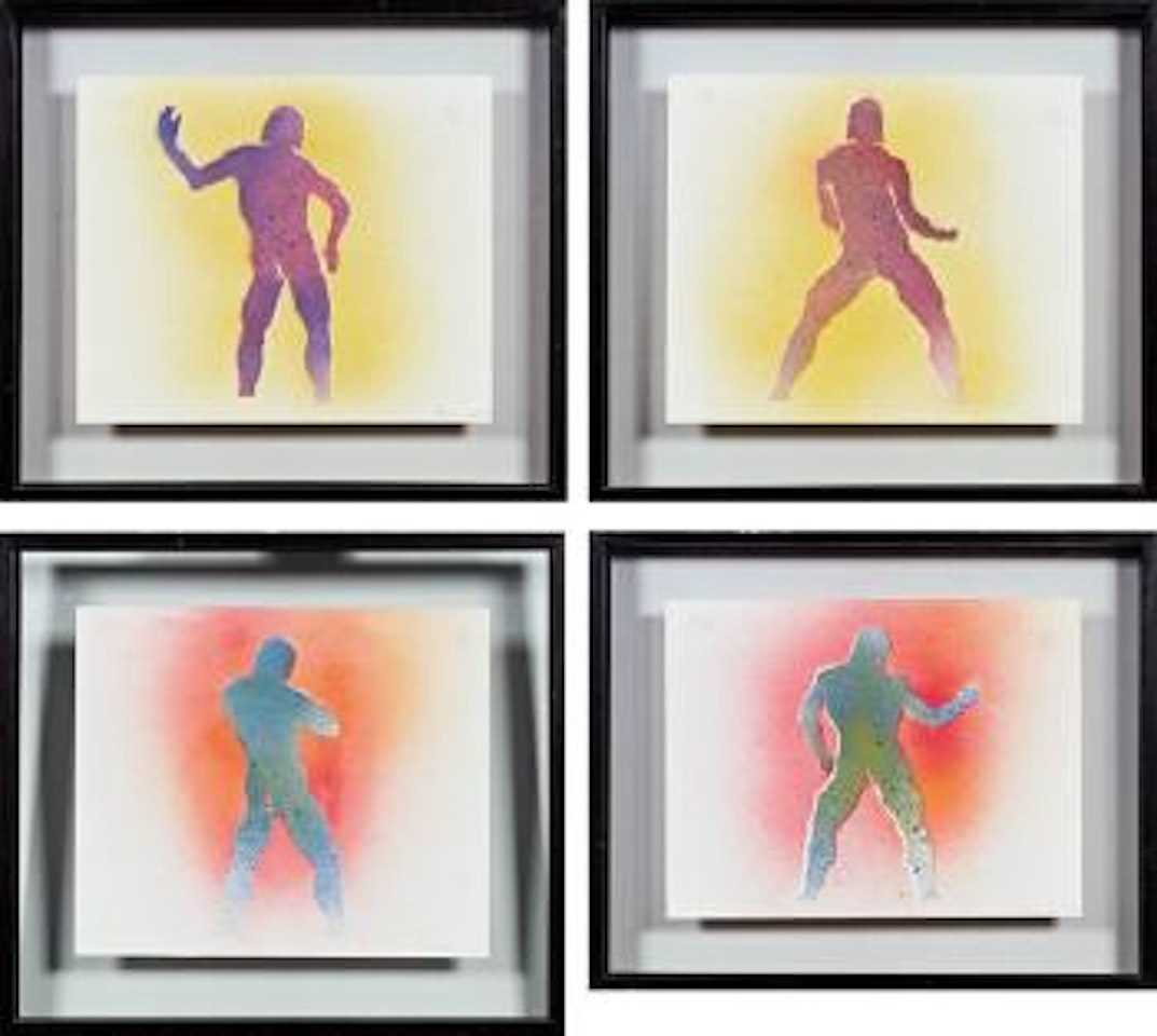 Figuren in Bewegung by Maria Lassnig