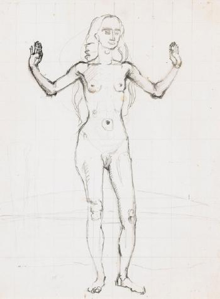 Studie zu 'Die Wahrheit' by Ferdinand Hodler