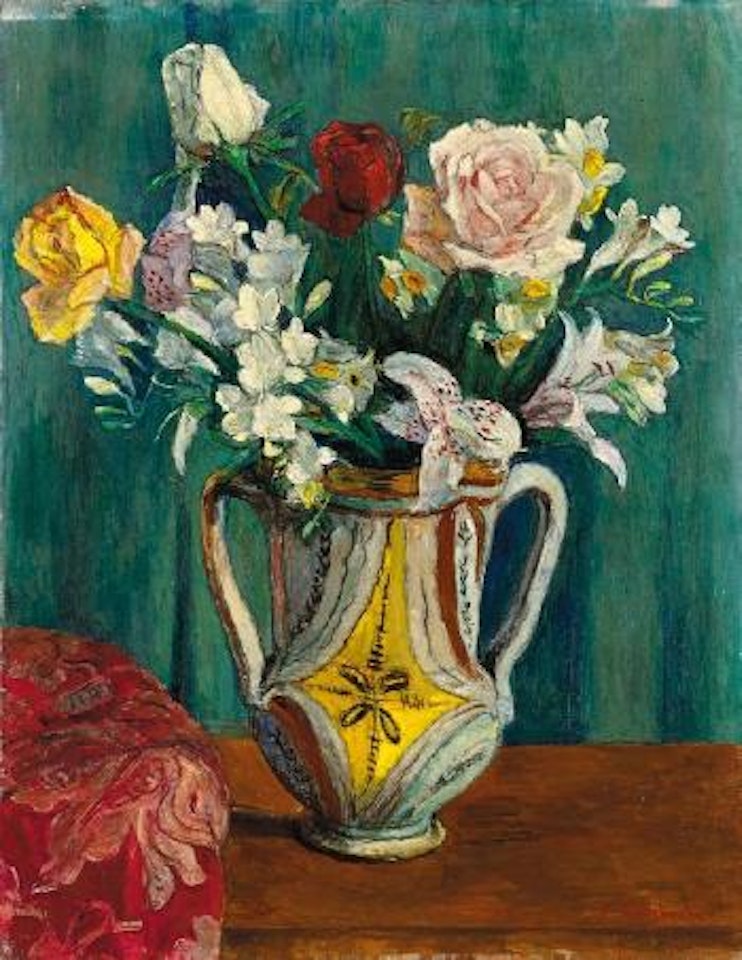 Stilleben mit Rosen by Hans Purrmann