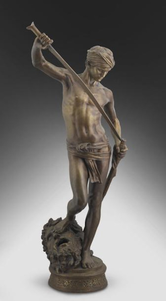 David vainqueur by Marius Jean Antonin Mercie