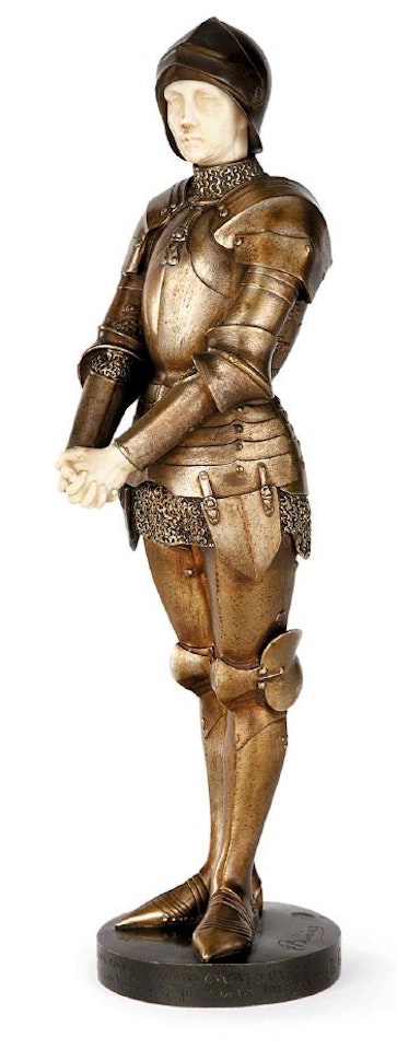 Jeanne d'Arc en armure, mains jointes by Louis-Ernest Barrias