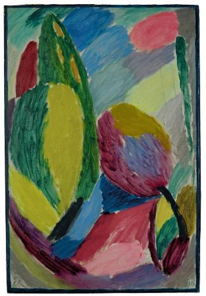 Grosse variation: Grüner Schimmer by Alexej von Jawlensky