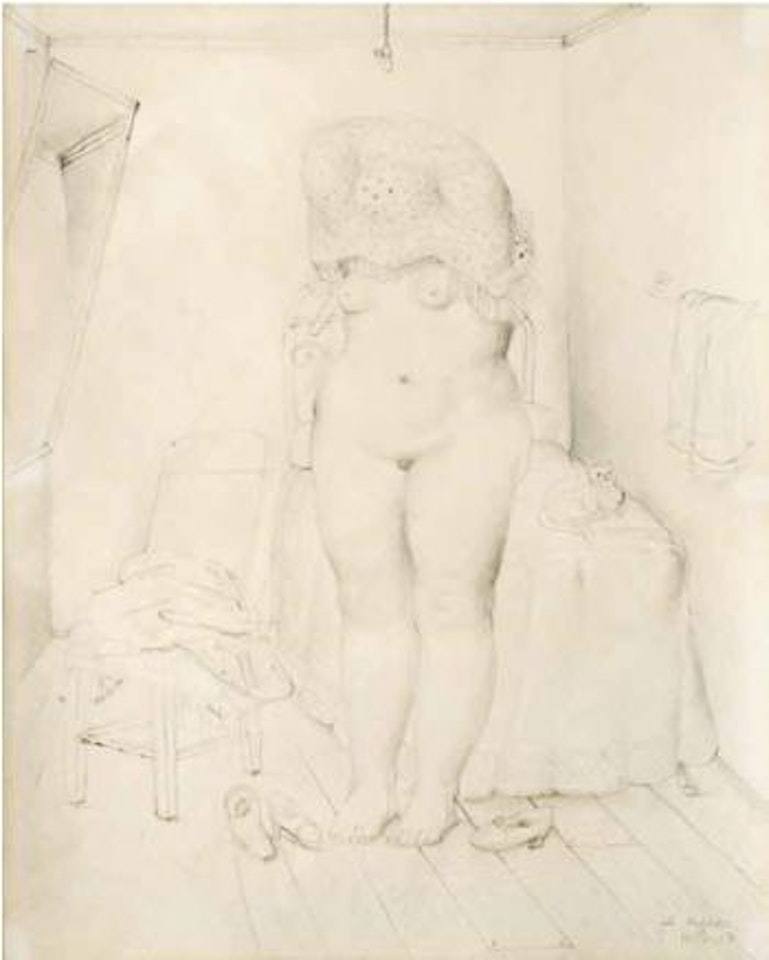 La alcoba by Fernando Botero