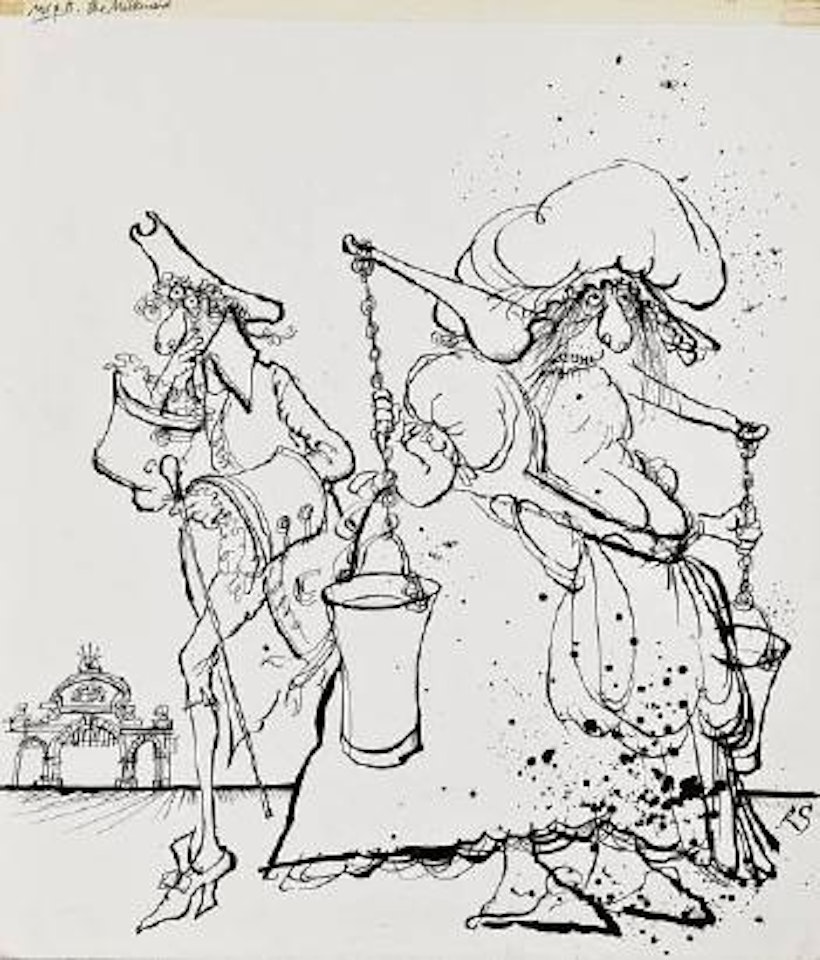 The milkmaid by Ronald Searle