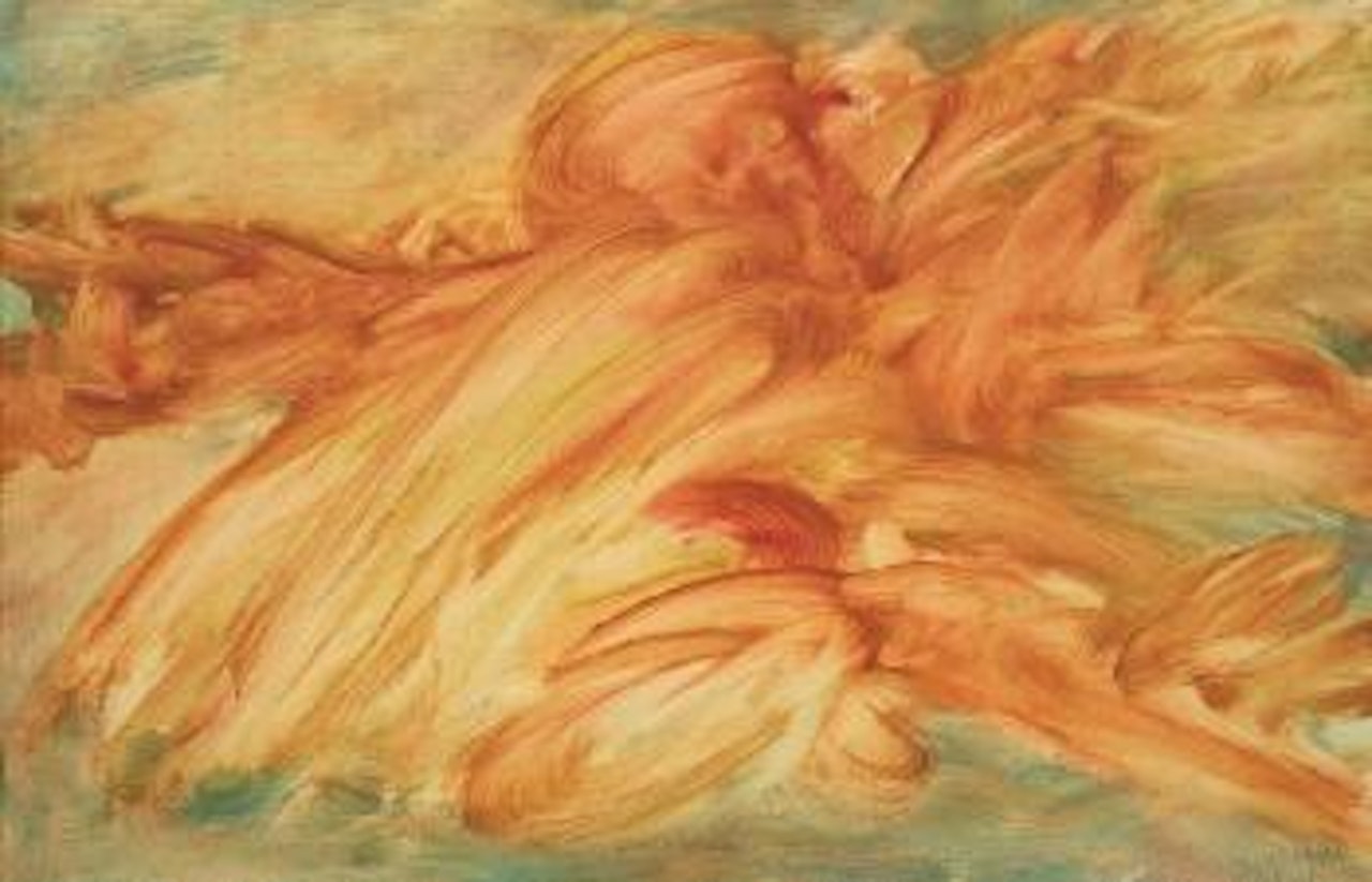 Printemps plissé by Jean Messagier