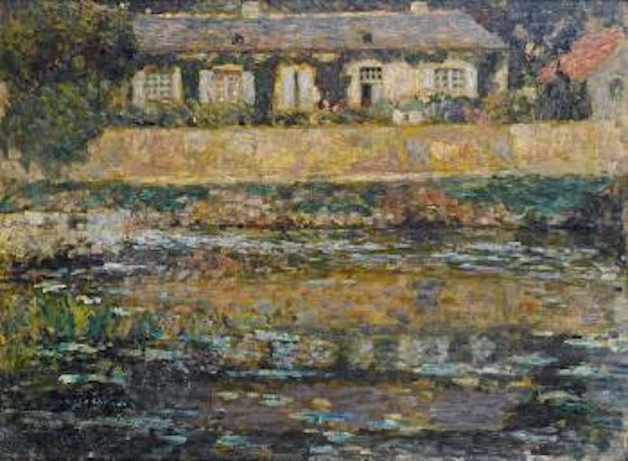 La maison au bord de l'eau, Montreuil-Bellay by Henri Le Sidaner