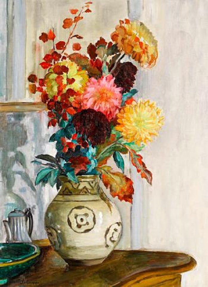 Vase de Chrysantèmes by Henri Lebasque