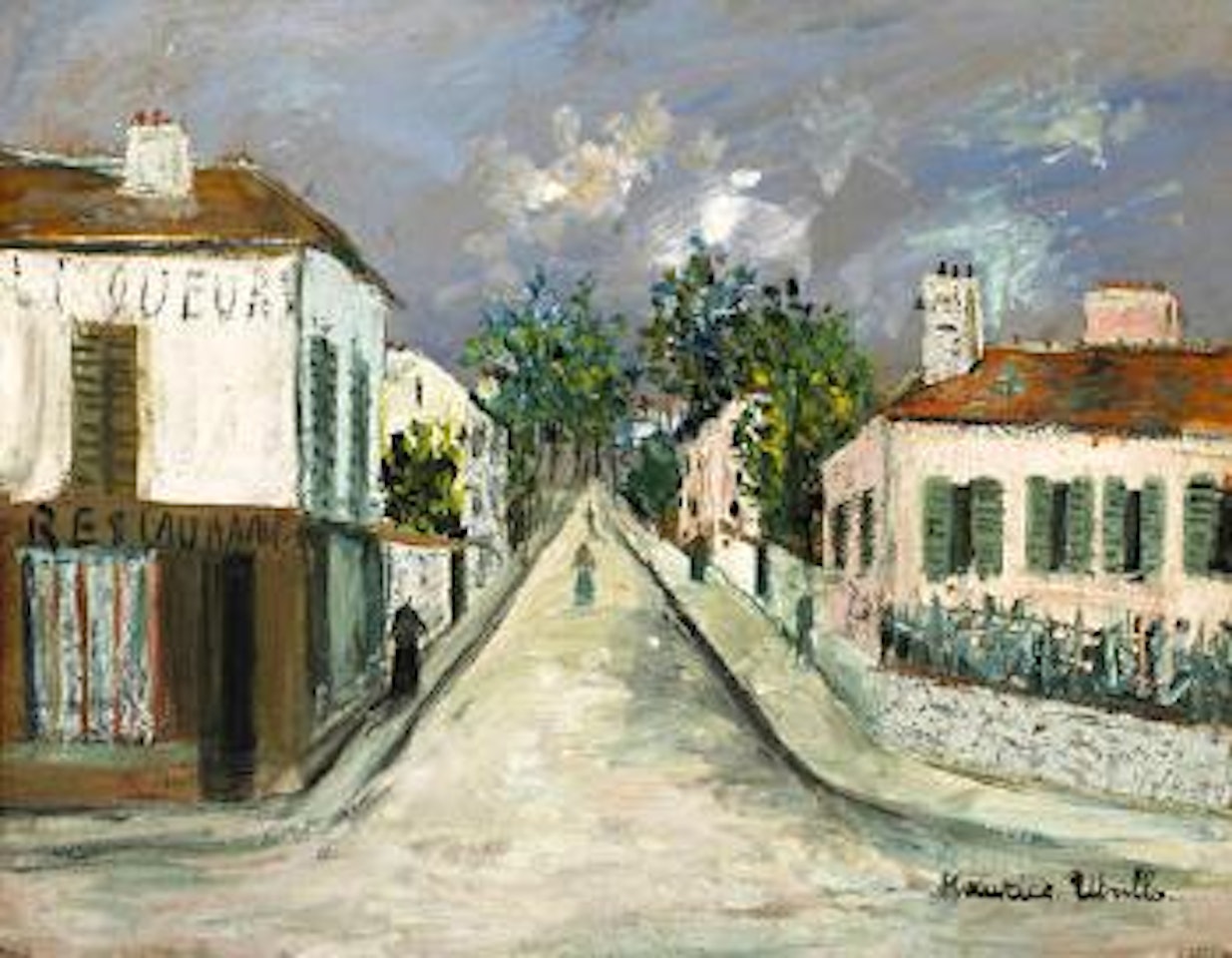 Rue de village by Maurice Utrillo