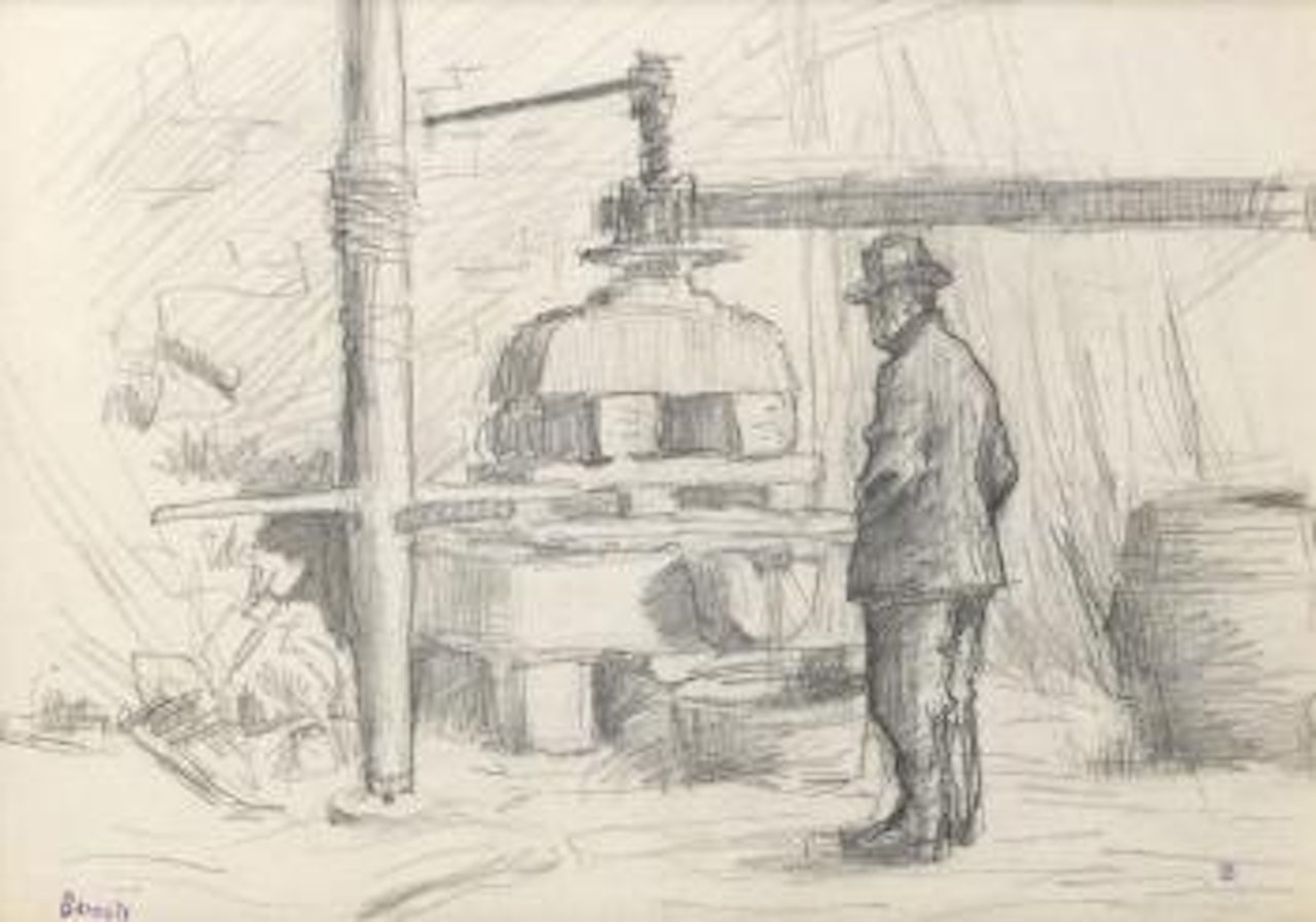 Le pressoir by Pierre Bonnard