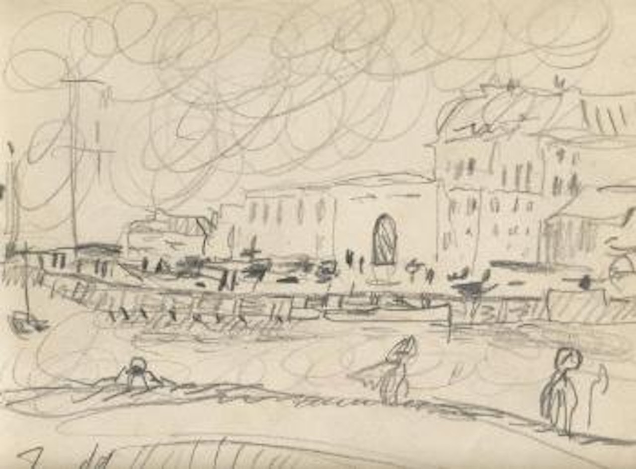 Etude pour Trouville sortie du port by Pierre Bonnard