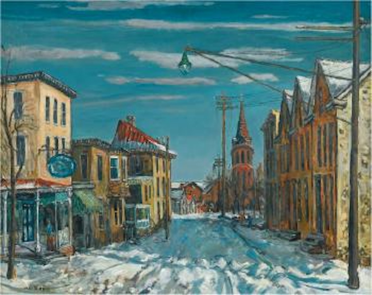 Snow in Manayunk by Walter Emerson Baum