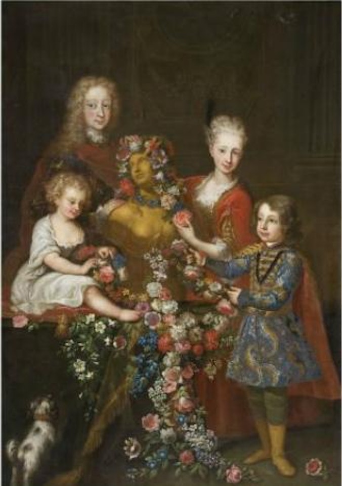 Portrait de famille by Sebastiano Ceccarini by Roman School