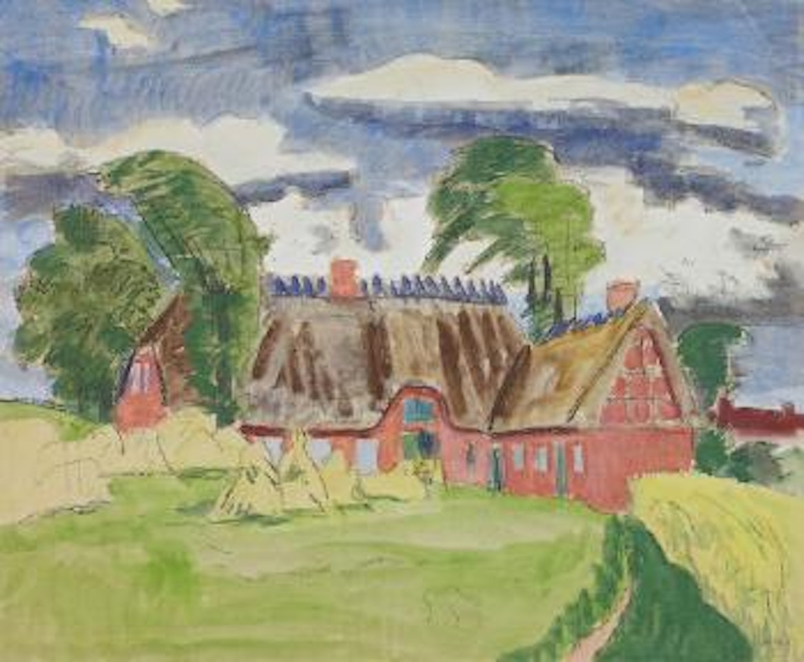 Rotes Gehöft by Erich Heckel
