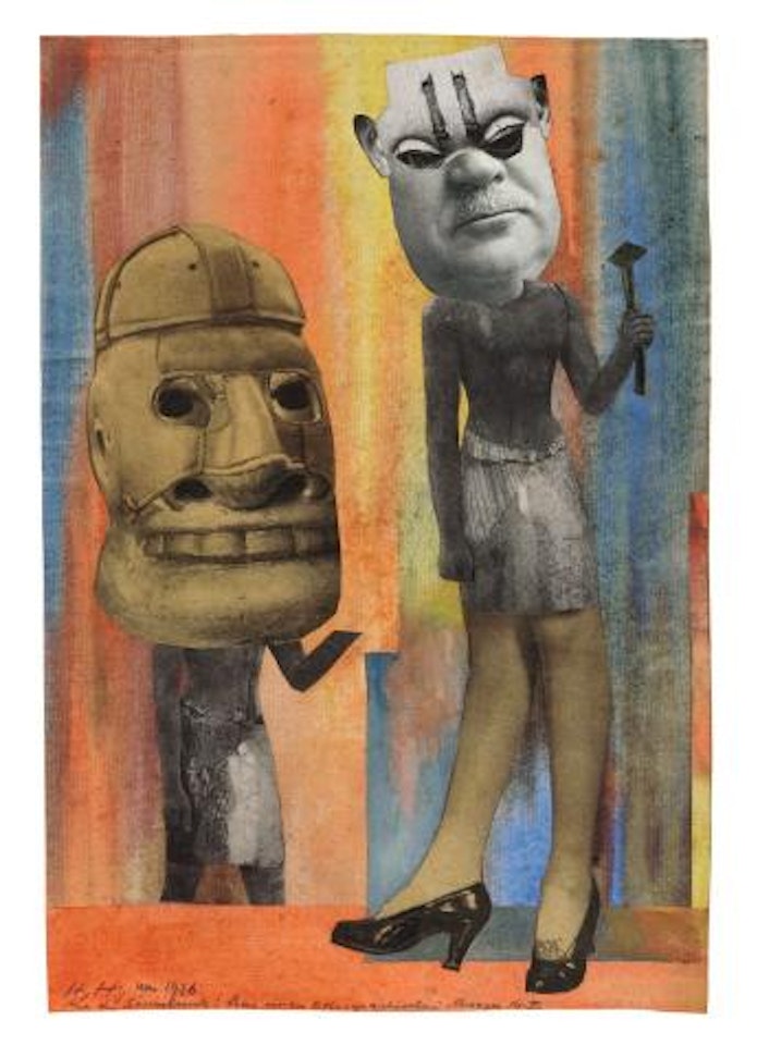 Aus der sammlung: aus einem ethnographischen museum nr. IX by Hannah Höch