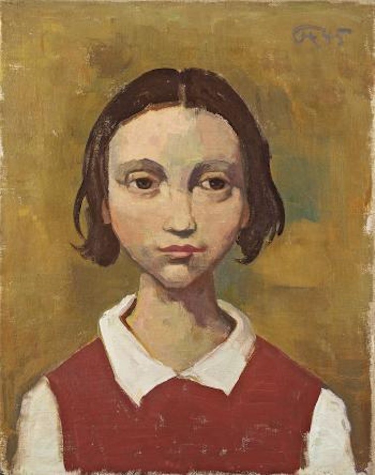 Mädchenkopf by Karl Hofer